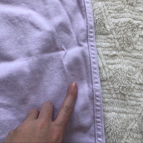 J. Crew Straight Leg Crop Jeans in Light Purple Garment Dyed Denim - Picture 7 of 10